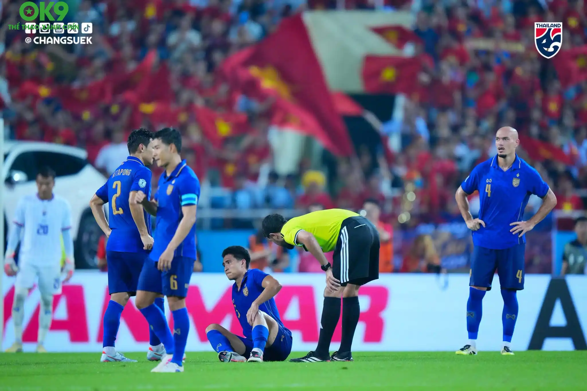 Thái Lan thua Việt Nam với tổng tỷ số 2-4 sau hai lượt trận chung kết AFF Cup 2026 Thái Lan thua Việt Nam với tổng tỷ số 2-4 sau hai lượt trận chung kết AFF Cup 2026
